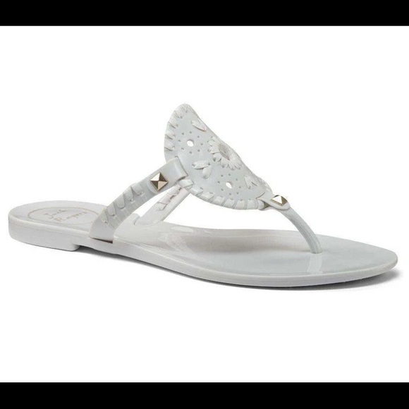 Jack Rogers Shoes - Jack Rogers Georgica White Jelly Thong Sandals size 10
